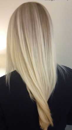 The Simple Long Blond Straight Hairstyle