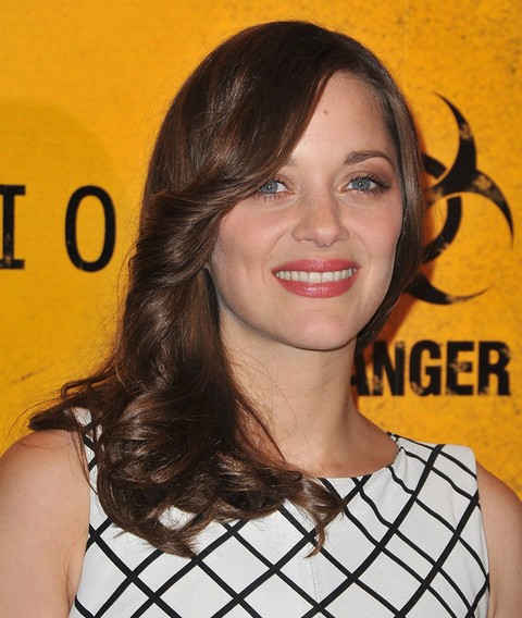 Marion Cotillard Long Hairstyle: Side Parted Flip