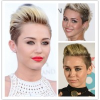 Miley Cyrus Hairstyles: Faux Hawk Haircut