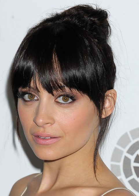 Nicole Richie Hairstyles: Raven Hair Knot