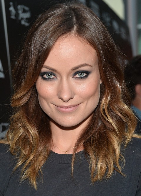 Olivia Wilde Hairstyles: Modern Medium Wavy Haircut - Pretty Designs