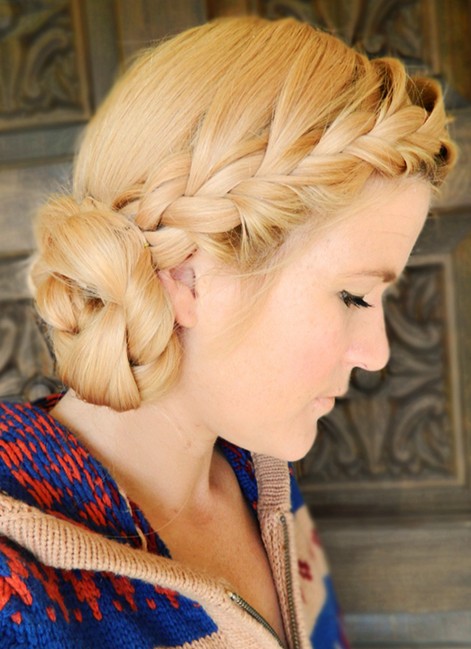 Side Chignon Tutorials: Diy Double Braided Updo Hairstyles