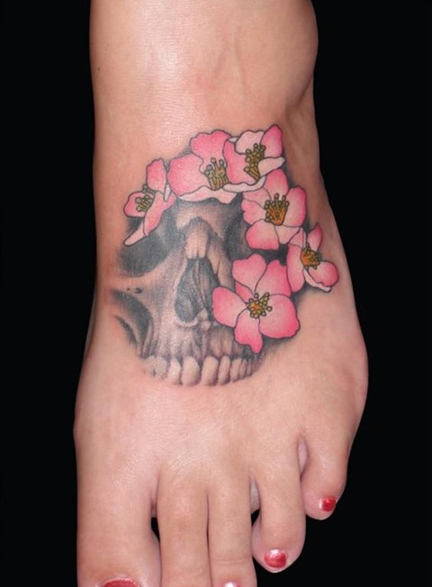 Skull Tattoo Foot