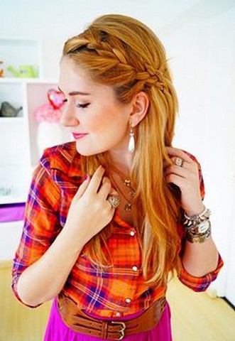 Sweet Braid Hairstyle for Summer 2014