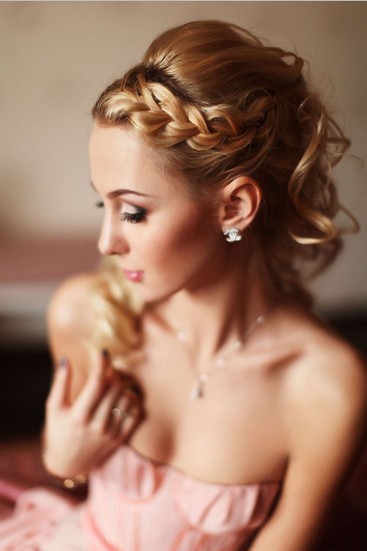 The Easy Ponytail with Braided Bangs for Wedding Hairstyle