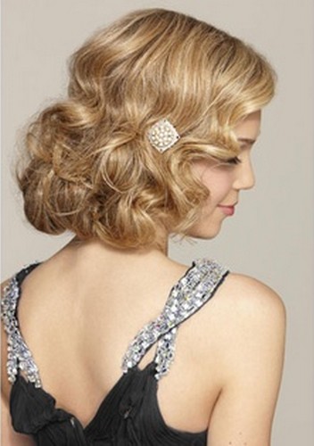 The Faux Bob Curly Blond Hair for Wedding Hairstyles