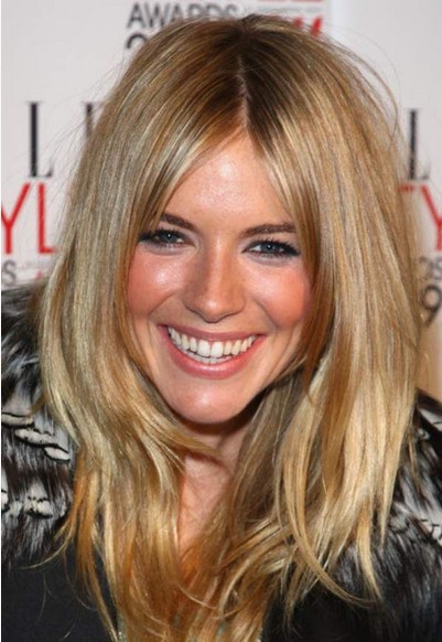 The Messy Long Layered Center Parted Blond Hairstyle for 2014