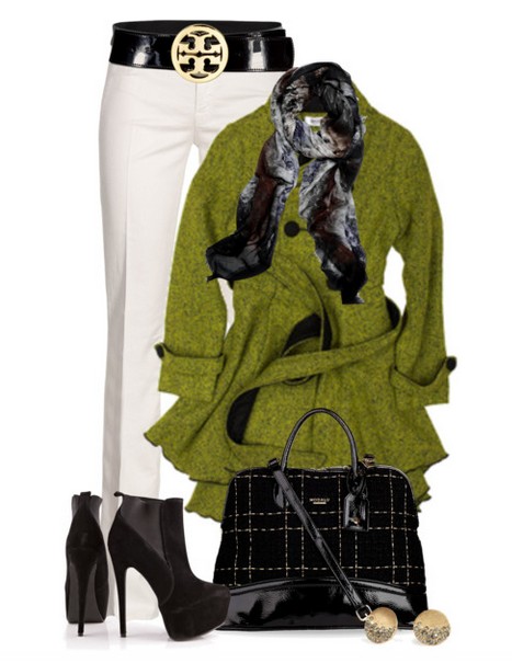The Trendy Outfit Idea,green windbreak, white jeans and black ankle boots