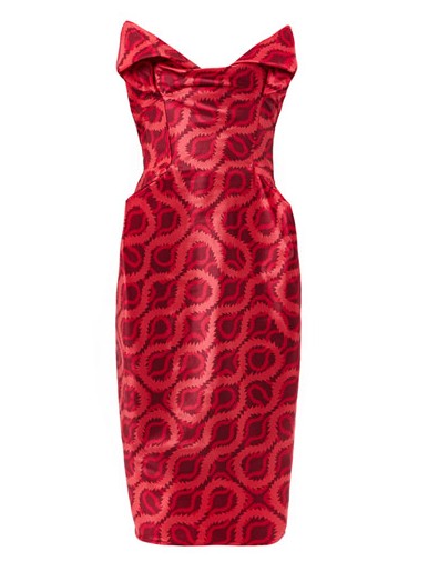 VIVIENNE WESTWOOD GOLD LABEL Exclusive Lilly double squiggle-print dress, red