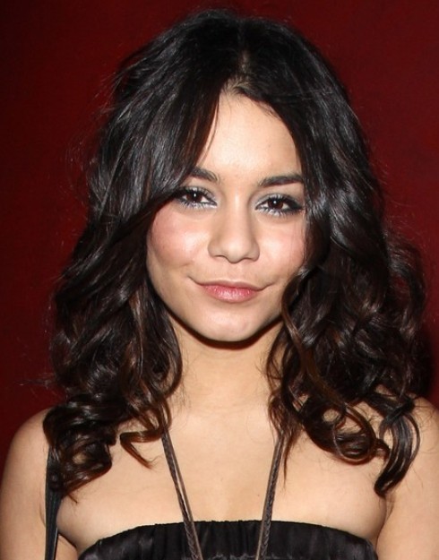 Vanessa Hudgens Long Hairstyle: Curly Ends