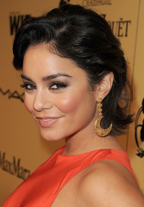 Vanessa Hudgens Short Hairstyle: Bob with Deep Side Part