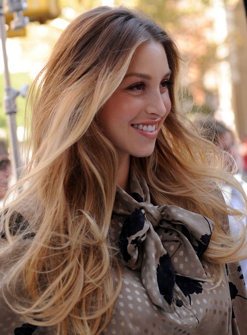 Whitney Port Long Hairstyle: Big Waves