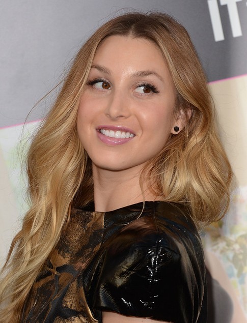 Whitney Port Long Hairstyle: Center Part