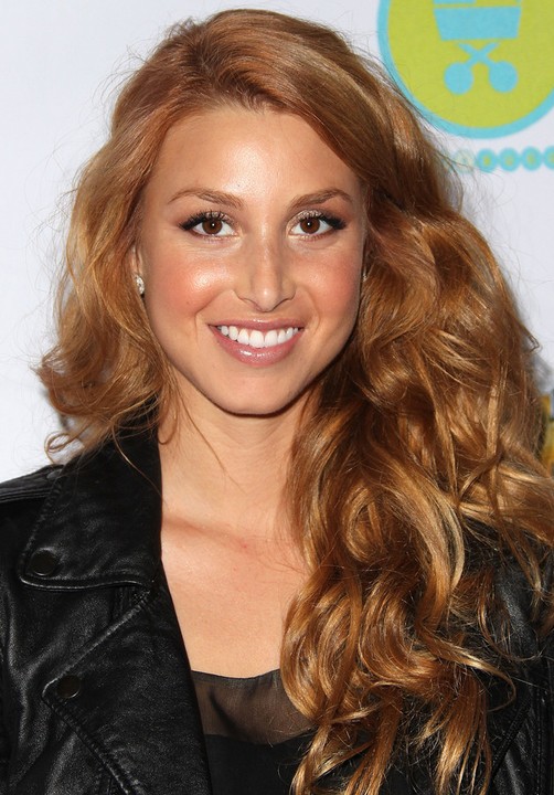 Whitney Port Long Hairstyle: Heavy Curls