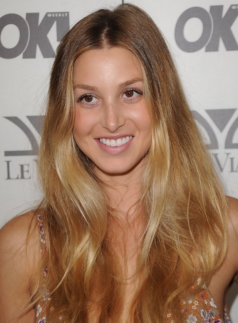 Whitney Port Long Hairstyle: Highlighted Hair