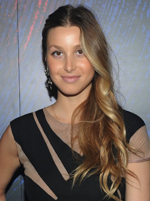 Whitney Port Long Hairstyle: Side Sweep