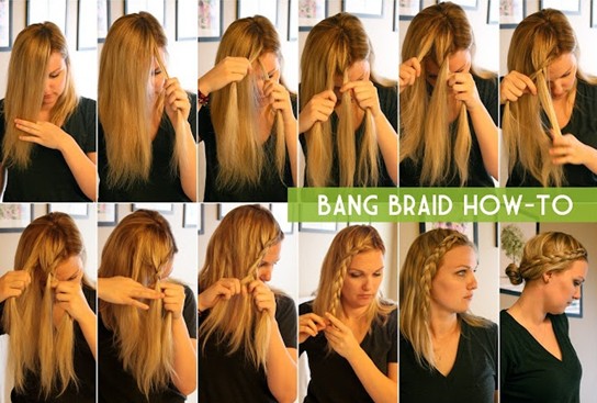15 Braided Bangs Tutorials Cute Easy Hairstyles Pretty Designs
