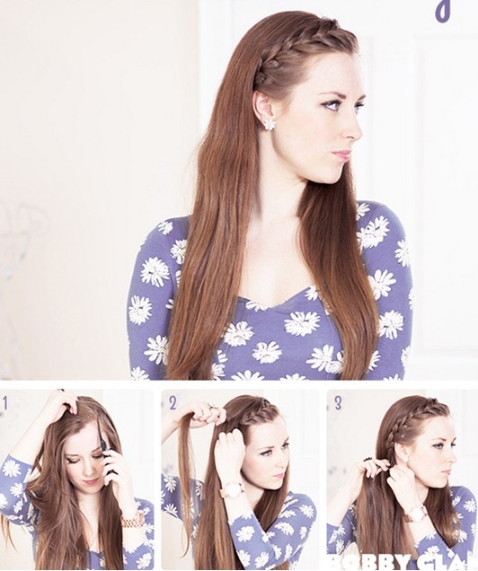 Featured image of post French Braids With Side Bangs - Then do the same with the hair you&#039;re adding in.