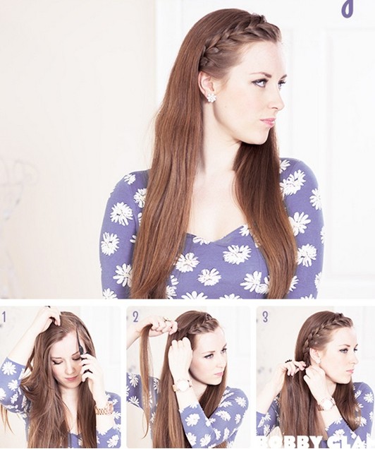 15 Braided Bangs Tutorials Cute Easy Hairstyles Pretty