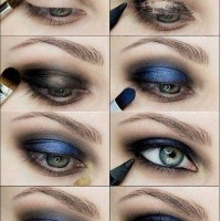 Smoky Eyes Makeup Tutorials: Black and Blue