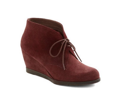 Awe My Loving Bootie, ankle boots, wine color