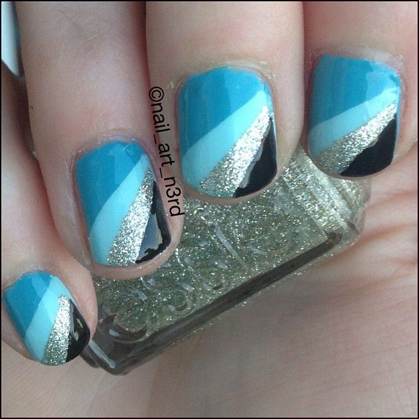 17 Gorgeous Blue Nails Art Pretty Designs