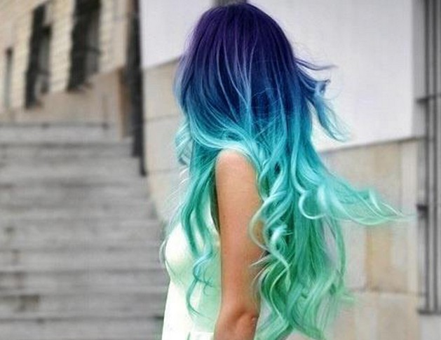 Blue Ombre Hair