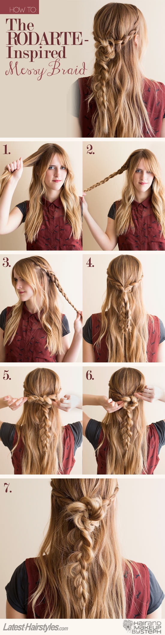 Braided Style for Straight Hair
