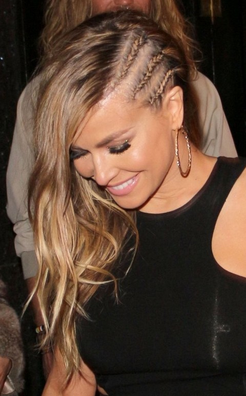 Carmen Electra Hairstyles: Braided Hairstyle