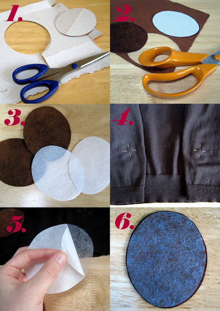 Elbow Patches without Sewing
