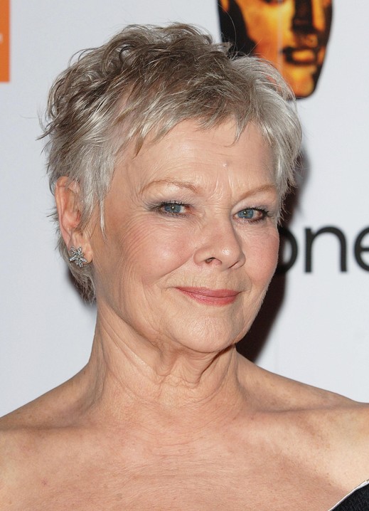 Judi Dench Short Pixie Cut for Women Over 50 Judi Dench Short Pixie Cut for Women Over 50