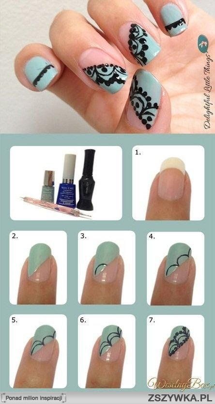 Lace-inspired Nails