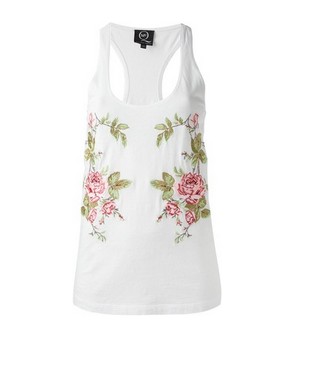 MCQ BY ALEXANDER MCQUEEN floral tank top, floral print, scoop neck