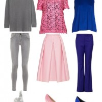 The Fantastic Grey, Pink and Blue Monochromatic Look for 2014