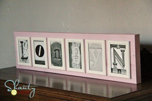 Name Letter Photo Frames