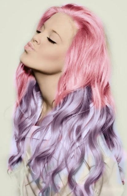 Ombre Hairstyles: Pink to Purple