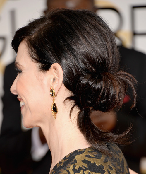 Romantic Lower Updo Hairstyles for Every Occasion: Julianna Margulies Chignon