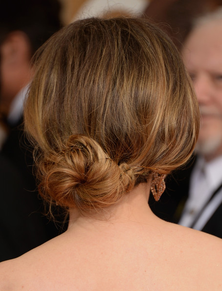 Romantic Lower Updo Hairstyles for Every Occasion: Julie Delpy Loose Bun