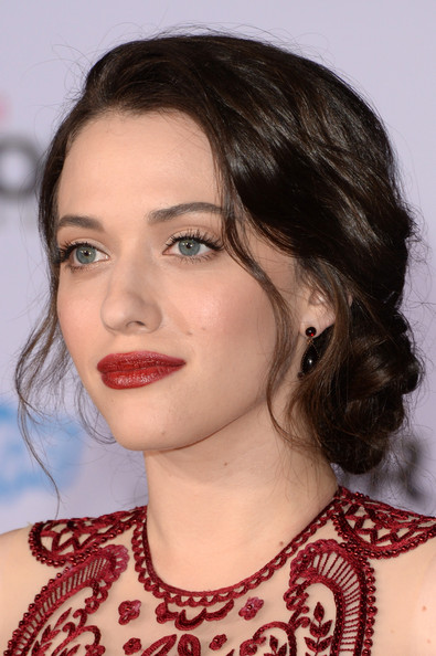 Romantic Lower Updo Hairstyles for Every Occasion: Kat Dennings Braided Updo