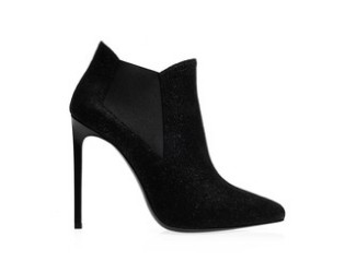 SAINT LAURENT Paris high-heeled ankle boots, black