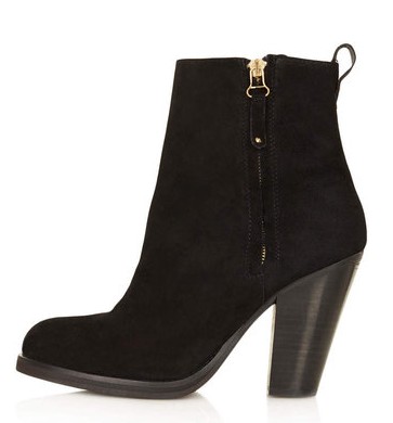 Topshop ANGEL Western Ankle Boots, black-Schoolboy Styling Trick for Spring 2014