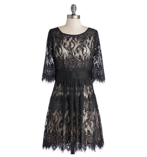 Shop The Golden Globe Style – ModCloth black lace evening dress