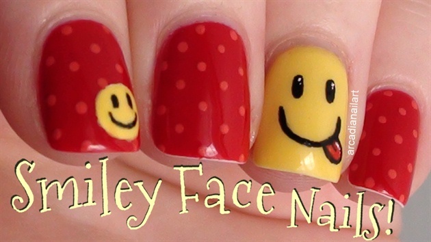 Smiley Face Nail