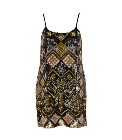 River Island, multi-patterned sequined mini party dress - Sparkly Style for 2014