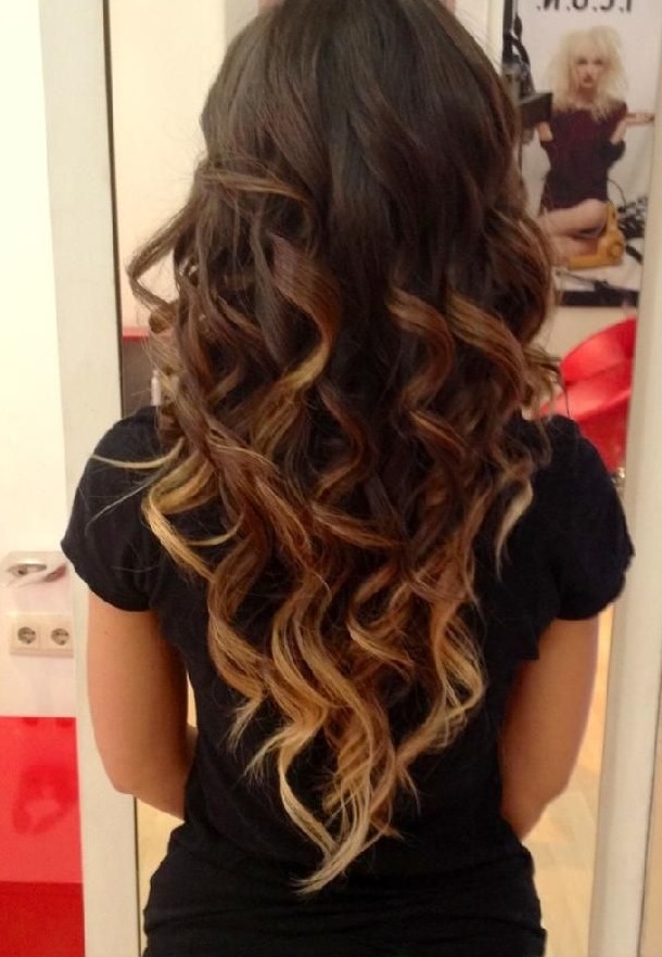 Spring Ombre Hair with Big Curls