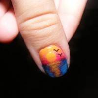 Sunset Nails