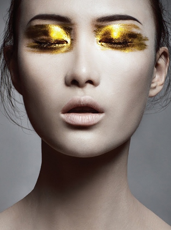 Trendy Gold Eyes Makeup Ideas for 2014