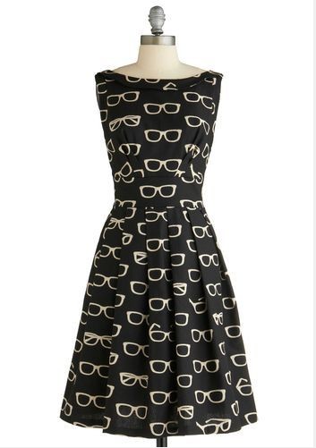 Quirky Print Style for Spring 2014: mini print cocktail dress