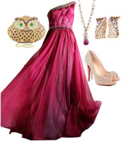 15 Polyvore Combinations for Graceful Ladies: Burgundy Goddess