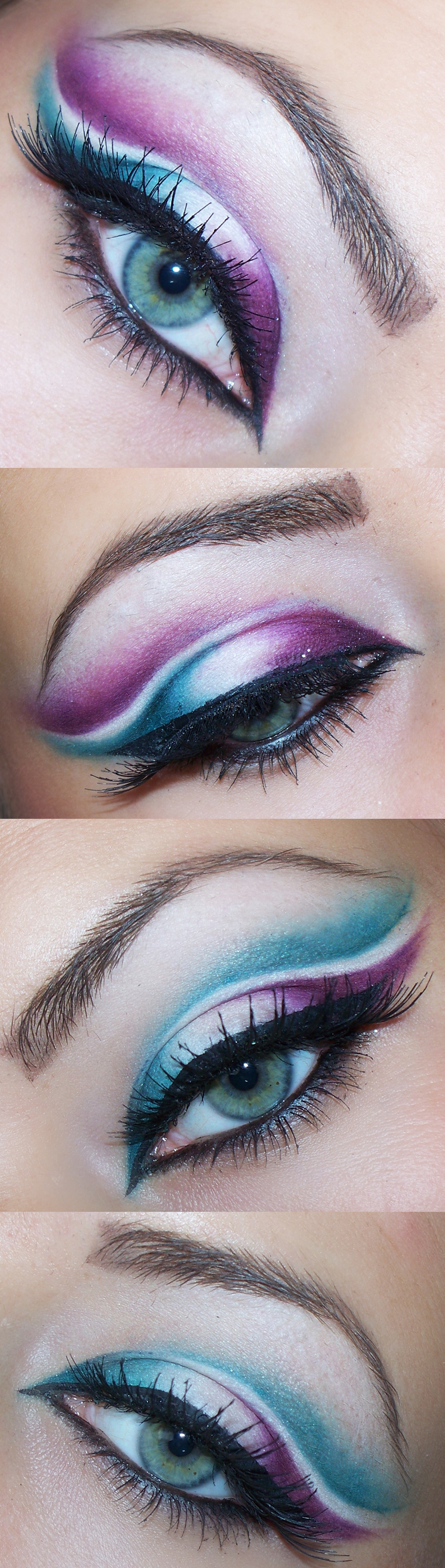 Best Eye Makeup Ideas for Blue Eyes: Purple and Blue